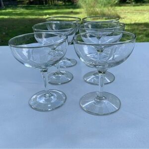 6 Glasses with letter K etching